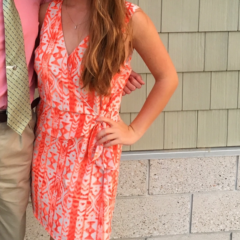 Aztec Print Dress with Tie Waist